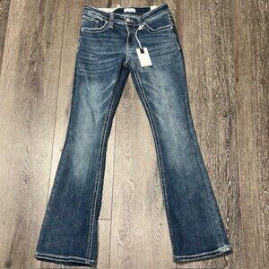 Fire & Rain Jeans Womens 7 Boot Cut Embellished Stretch Y2K Western Boho NWT NEW